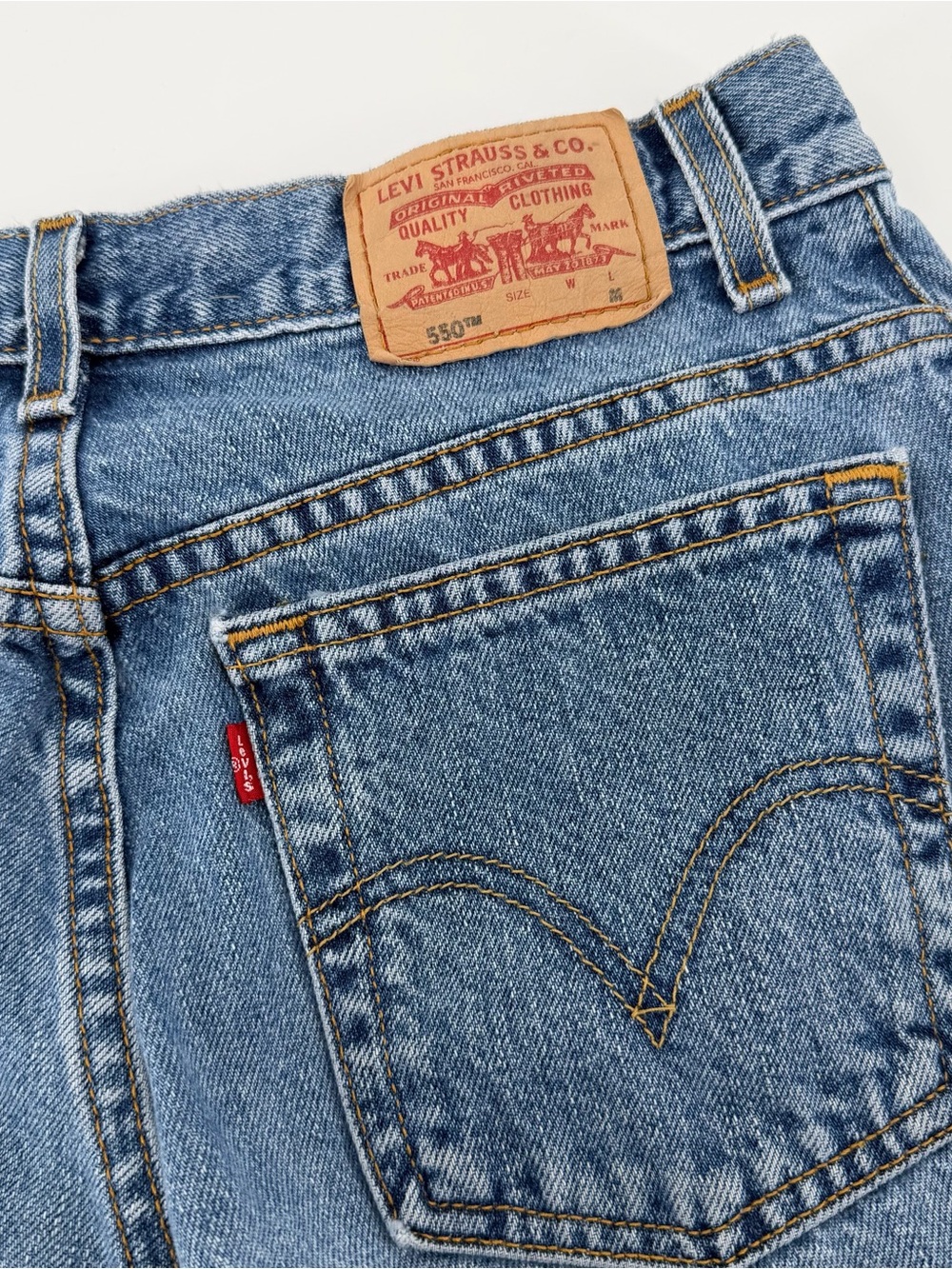 Vintage Levi’s 550 Classic Relaxed Tapered Mom Jeans 8 M Denim Y2K 90’s Retro - Picture 5 of 8